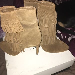 Via Spiga Suede Boots Size 7 brown